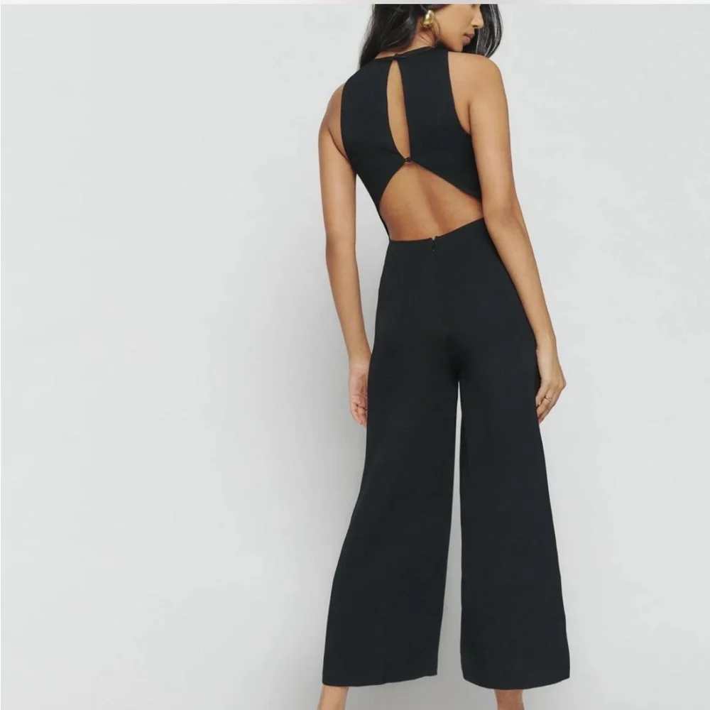 Reformation Black Sleeveless Jumpsuit - Picture 1 of 4